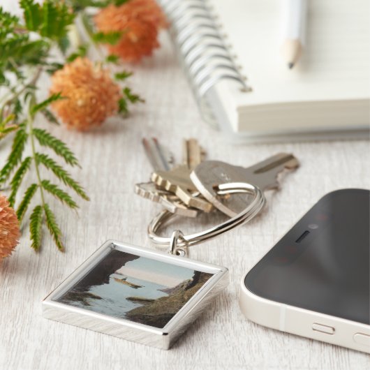 Puget Sound, WA - Grot in bedrog Sleutelhanger (Zijkant)