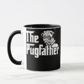 Pugfather Pug Vaderdag Gift Pug Mok (Links)