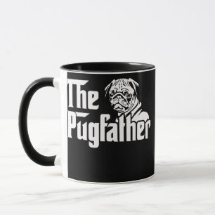 Pugfather Pug Vaderdag Gift Pug Mok