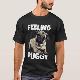 Pugfiguur Cute Pug Hond Dierenliefhebber Kunst - T-shirt
