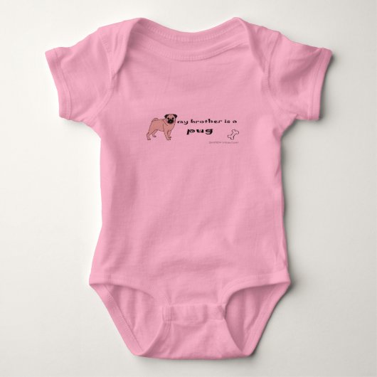 PugFullBodyBrother Romper (Voorkant)