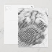 Puggengezicht Briefkaart (Voorkant / Achterkant)