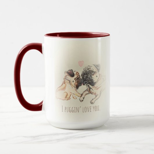 Puggin'Love You Mug (Gauche)