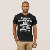 Puggle Barking Logic T-shirt (Voorkant volledig)
