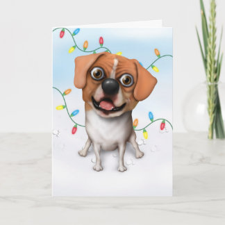 Puggle - carte de Noël