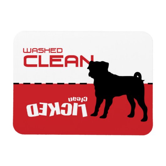 Puggle Dog Dishwasmachine Magnet - Gematureerd Sch Magneet (Horizontaal)