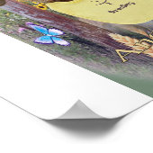 Puggle Drooling in daisin Poster (Coin)