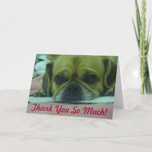 PUGGLE Heel veel wenskaart bedankt