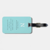 Puggle-hond bagage labels (Achterkant horizontaal)