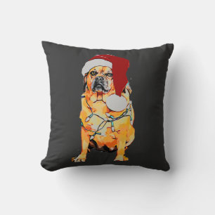 Puggle Kerst Dekenkussen Kussen