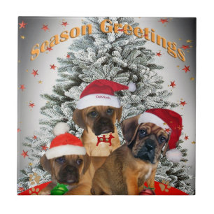 Puggle Merry-kersttegels Tegeltje
