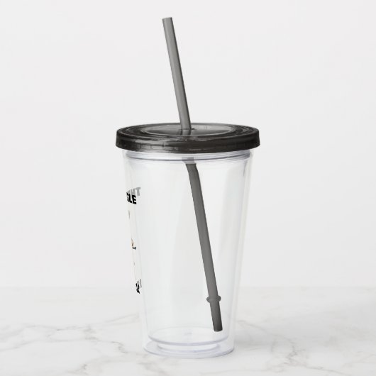 Puggle Mic Drop Acryl Drinkbeker (Links)