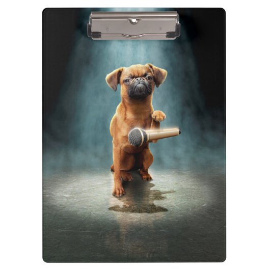 Puggle Mic Drop Klembord (Voorkant)