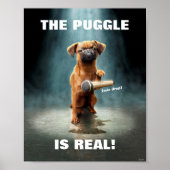 Puggle Mic Drop Poster (Voorkant)