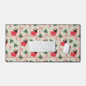 Puggy Christmas Desk Mat (Clavier et souris)