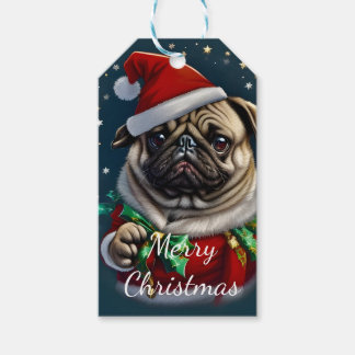Puggy Claus Collectie Cadeaulabel
