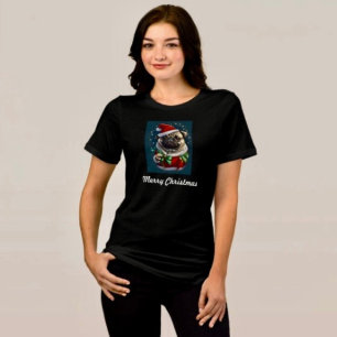 Puggy Claus Collectie Tri-Blend Shirt