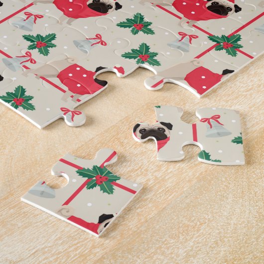 Puggy Kerst Puzzel (Zijkant)