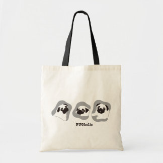 PUGholic MONO パグ Tote Bag