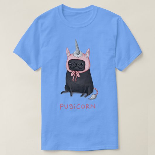 Pugicorn 2 t-shirt (Design voorkant)