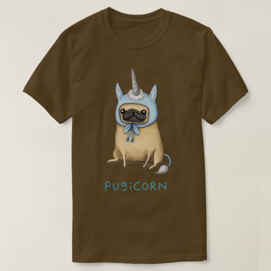 Pugicorn Fawn T-shirt (Design voorkant)