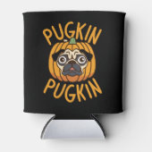 Pugkin Pug Dog Halloween Blikjeskoeler (Voorkant)