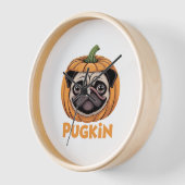 Pugkin Pug Halloween Happy Halloween Oversized T-S (Hoek)