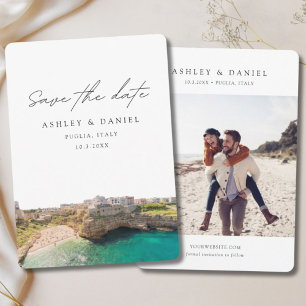 Puglia Huwelijk Italië Save the Date Kaart