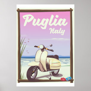 Puglia Italië Reisposter. Poster