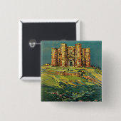 Puglie Vierkante Button 5,1 Cm (Voorkant /achterkant)