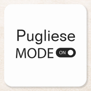 Pugliese-modus op grappige Tanguero tango-danser Vierkante Kartonnen Onderzetter