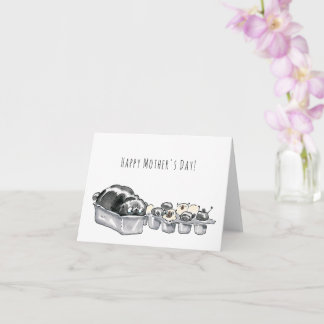 Pugloaf et Puppymuffins drôle Carte de la Fête des