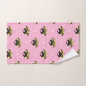 Pugs Bébé Rose Et Menthe (Serviette à main)