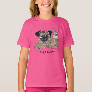 Pug's Bunny Cute Dog T-shirt