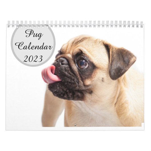 Pugs Calendar 2023 Kalender (Hoes)