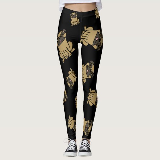 Pugs Design Leggings (Voorkant)