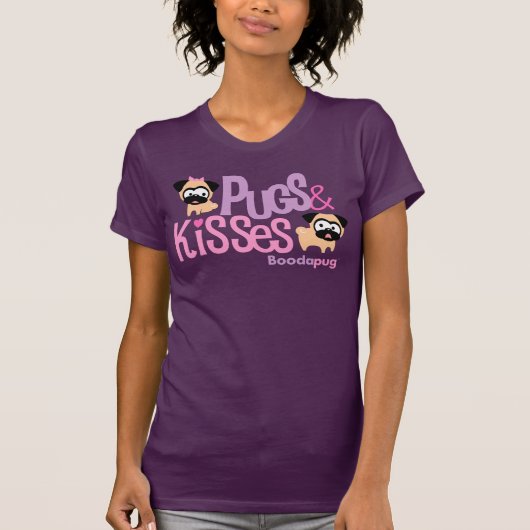 Pugs en Kisses Logo T-shirt (Voorkant)