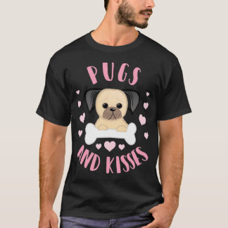 Pugs en Kusjes - Pug Woordspeling - Valentijn Woor T-shirt