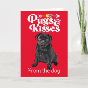 Pugs en Kusjes Valentijnsdag Kaart