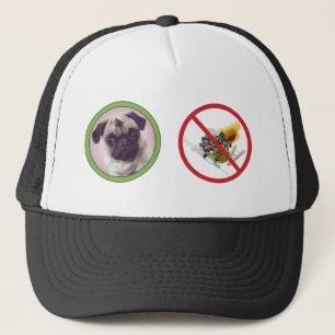 Pugs geen honkbalhoed. trucker pet