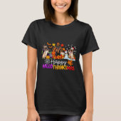 Pugs Hallothanksmas Dog Lovers Funny Christmas Mer T-shirt (Voorkant)