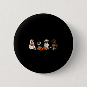 Pugs Hondenliefhebbers - Pug Geest Pug Heks Pug Ha Ronde Button 5,7 Cm