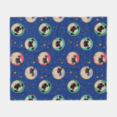 Pugs in de sterren fleece deken (Voorkant (Horizontaal))