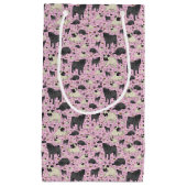 Pugs in roze klein cadeauzakje (Voorkant)
