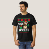 Pugs & Kisses Ugly Kerstmis T-shirt (Voorkant volledig)