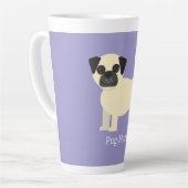 Pugs, latte mok (Linkerhoek)