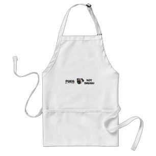 Pugs not Drugs Apron Standaard Schort