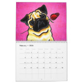 Pugs Off-Leash Art™ Vol 1 Kalender (Feb 2026)