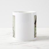 Pugs op fiets extra grote beker (Voorkant)