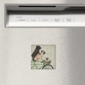 Pugs op fiets magneet (Insitu (Vaatwasser))